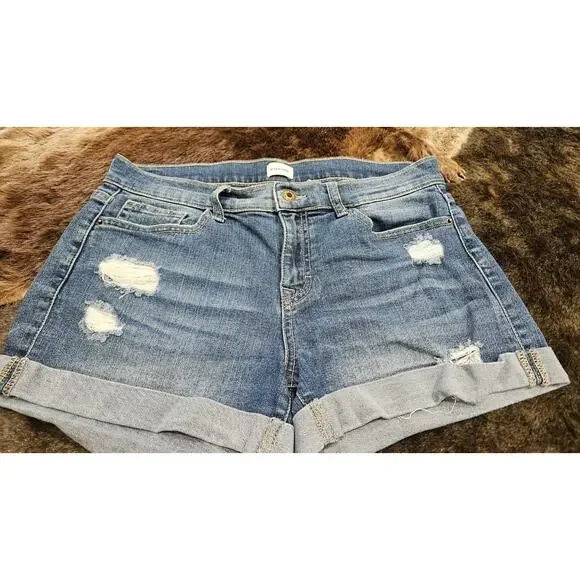 Sneak Peek Women's Jean Shorts Medium Blue Denim - Picture 3 of 5
